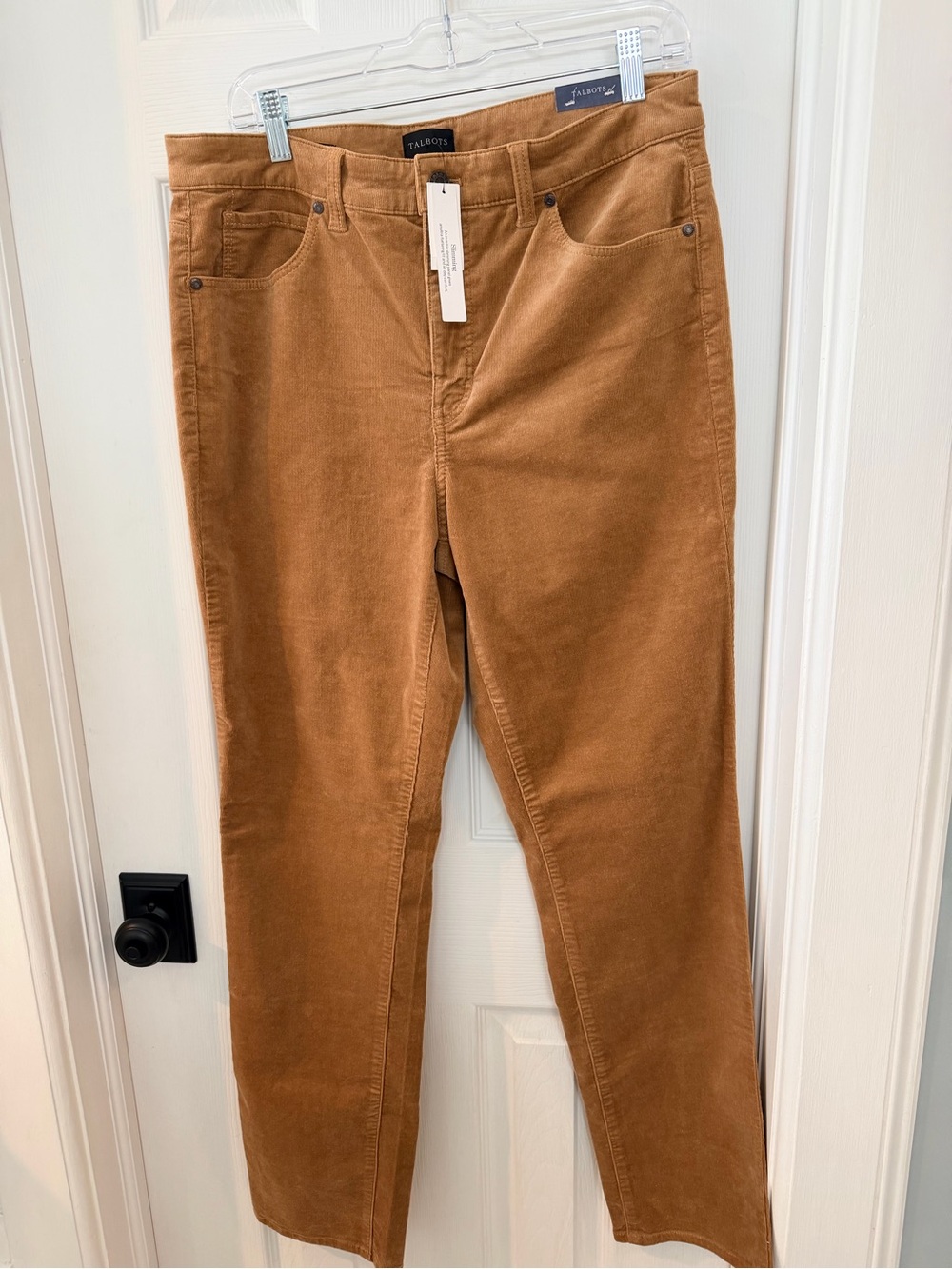 Talbots Straight-Leg Corduroy Jeans in Caramel